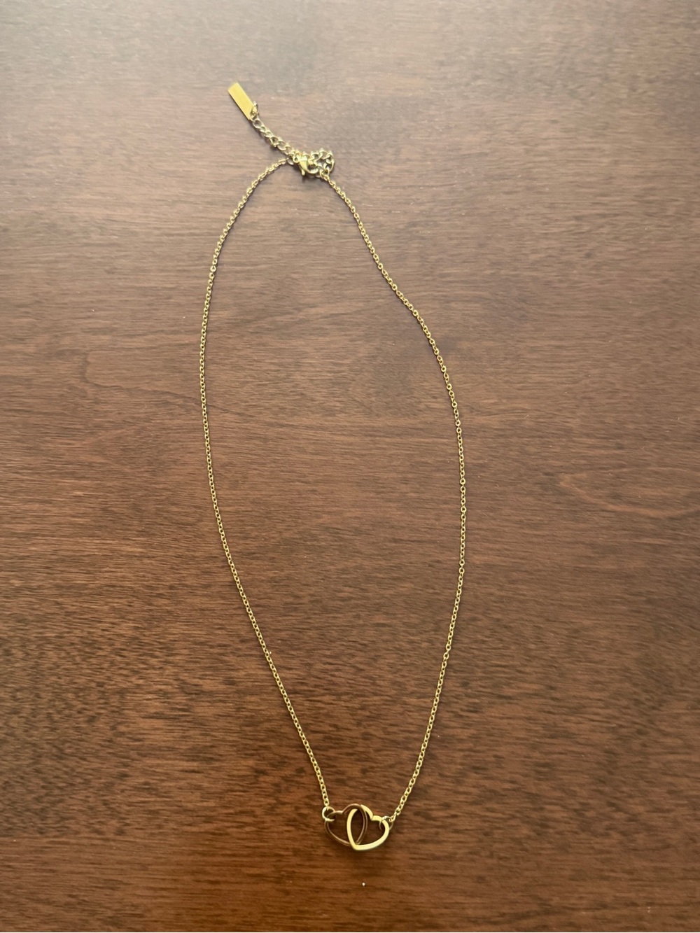 Luna Chick Interlocking Gold Heart Necklace